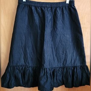 Club Monaco Silk Skirt Crinkled Pull on Style